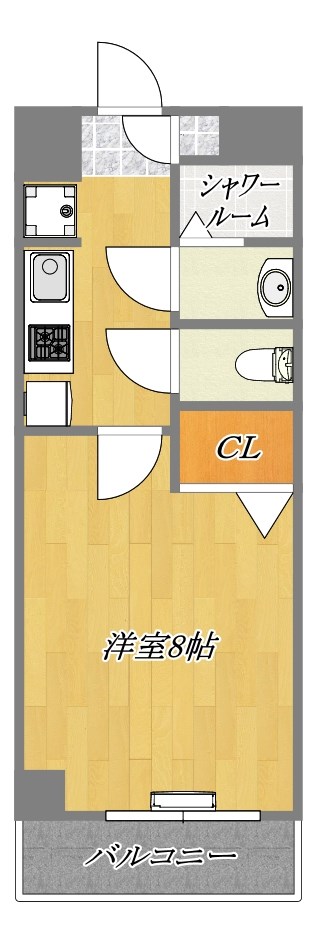 ブルーメ 319ｇ号室 間取り