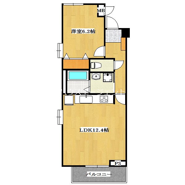 コスモリード葛西 903号室 間取り