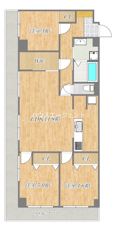 PARK MODERN西葛西 308号室 間取り