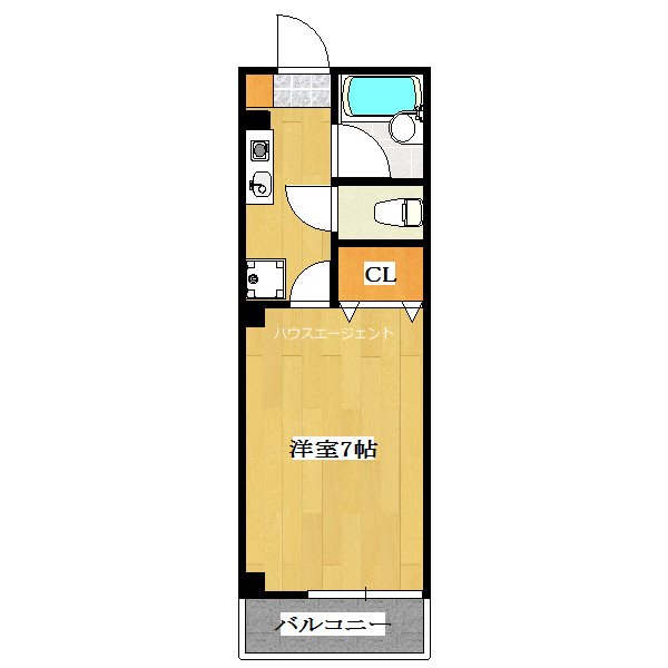ラパン 101号室 間取り