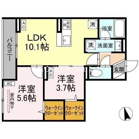 セレスティア東葛西Ⅵ 202号室 間取り