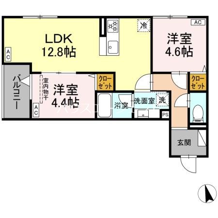 セレスティア東葛西Ⅵ 203号室 間取り
