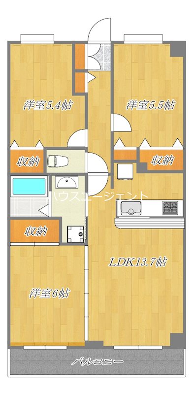 アイエヌ西葛西Ⅱ 204号室 間取り
