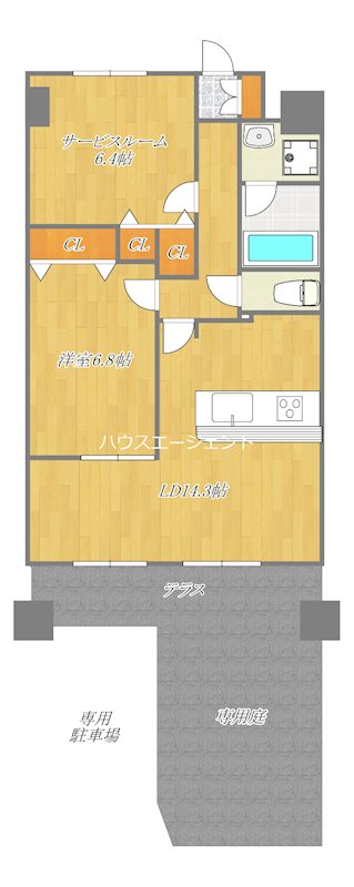 コトヒルズ 102号室 間取り