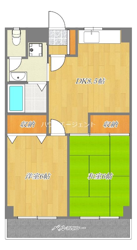 Break Area #1 205号室 間取り