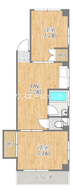 第二エース・コーポ 301号室 間取り