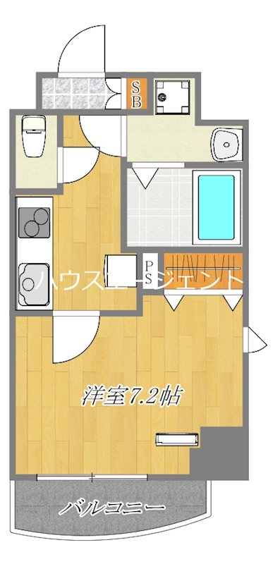 リブリ・First 401号室 間取り