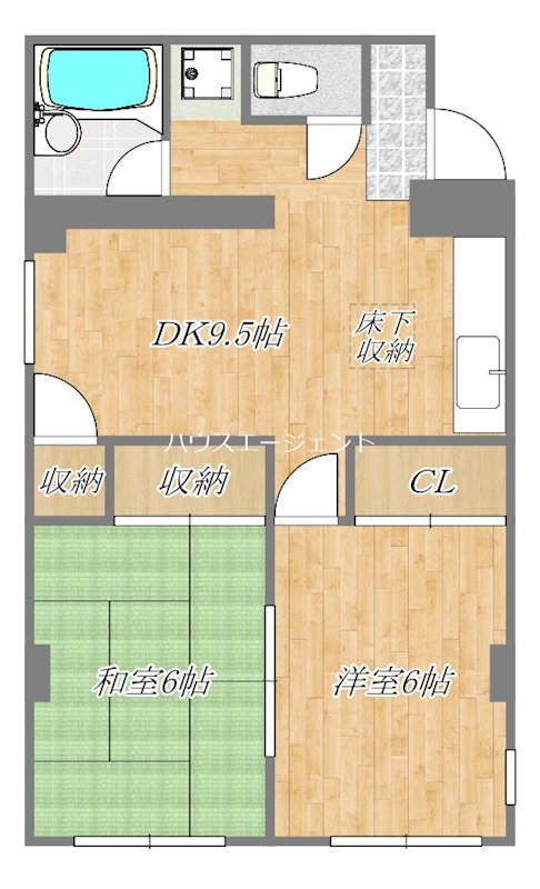 メゾンブランシェ 102号室 間取り