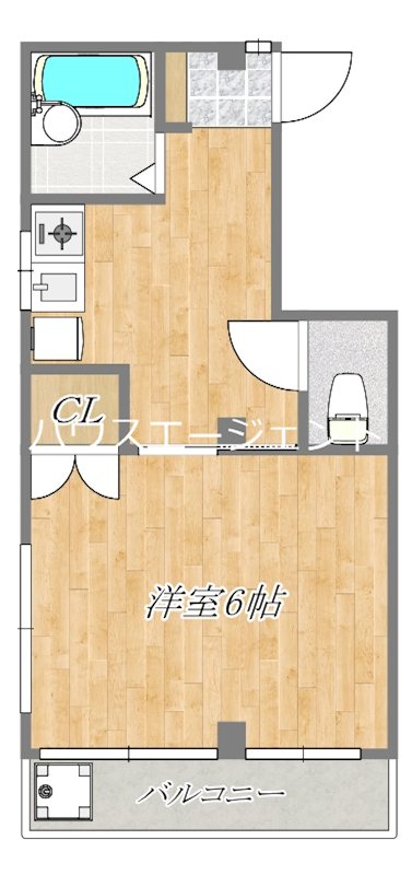 榎本コーポ  402号室 間取り