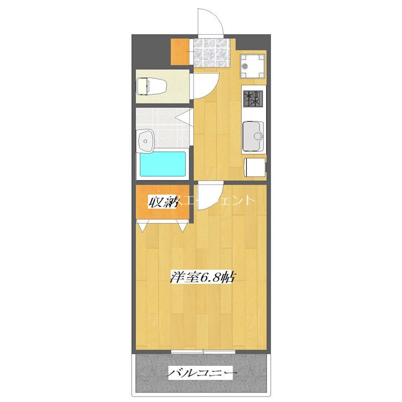 ドミール葛西 209号室 間取り