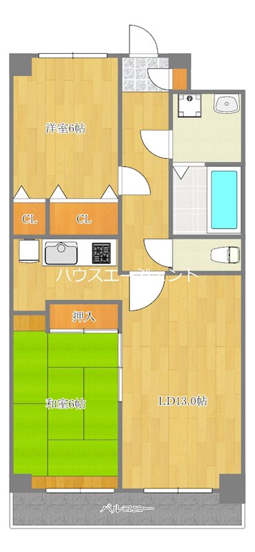 ルグラン東葛西 206号室 間取り