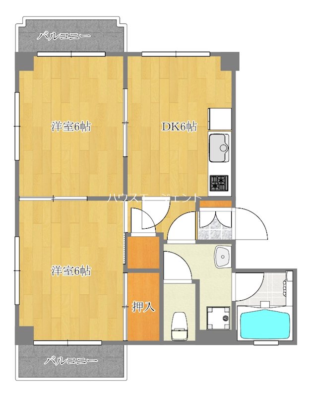 Neuer 102号室 間取り