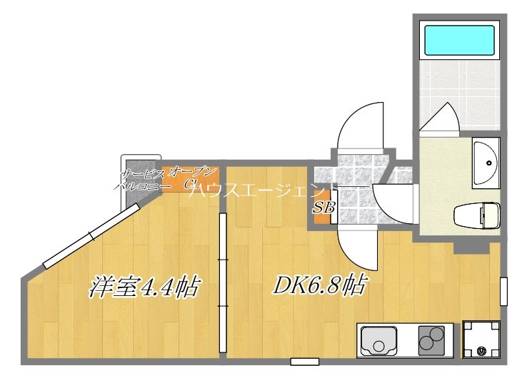 ホライゾンⅢ 501号室 間取り