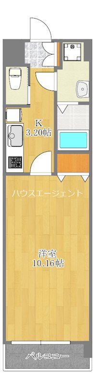 コモン西葛西 407号室 間取り