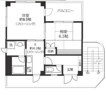 KOB3 401号室 間取り