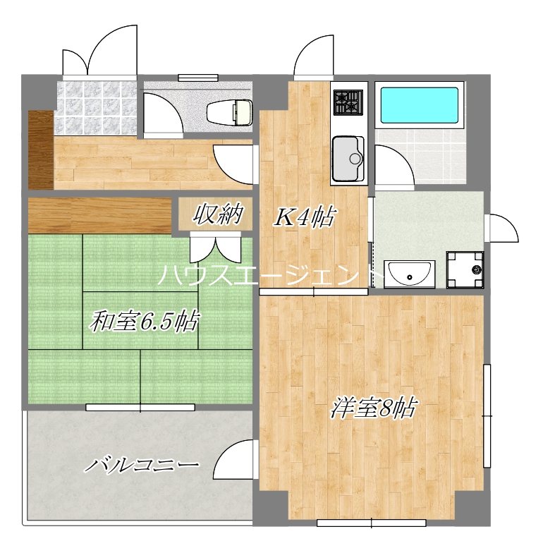 KOB3 401号室 間取り
