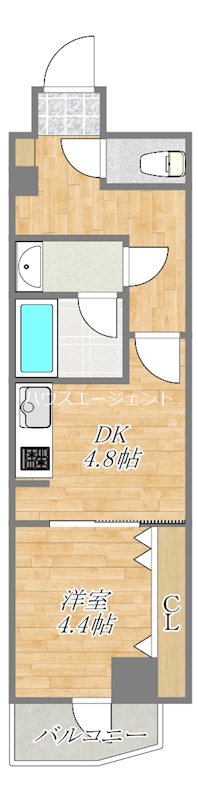 グランカーサ西葛西 404号室 間取り
