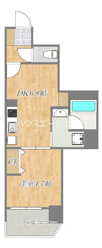 グランカーサ西葛西 701号室 間取り