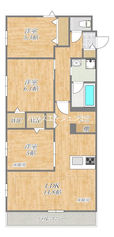 エトワールヴァリ　プリミエ 401号室 間取り