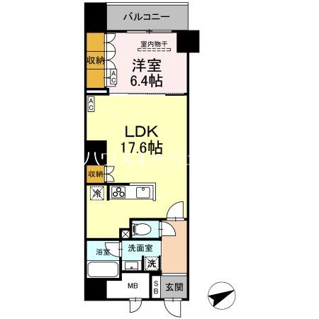 サンジョイアゼロ 603号室 間取り