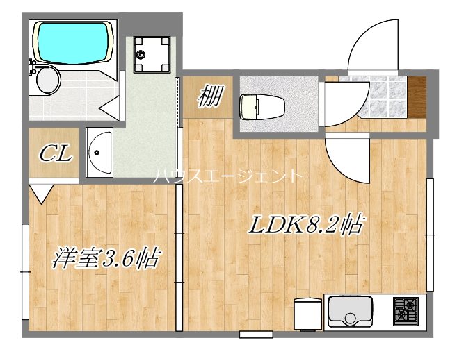 TERRAS Kasai 201号室 間取り