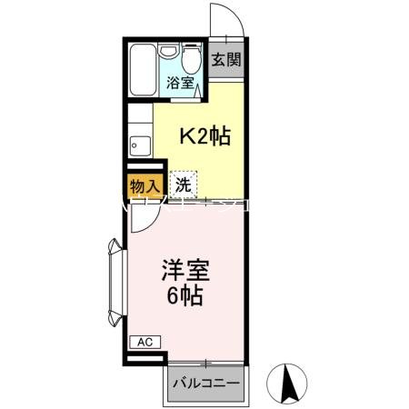 ブルミエ・ド・クレールⅡ 213号室 間取り