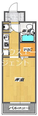 松本ビル 605号室 間取り