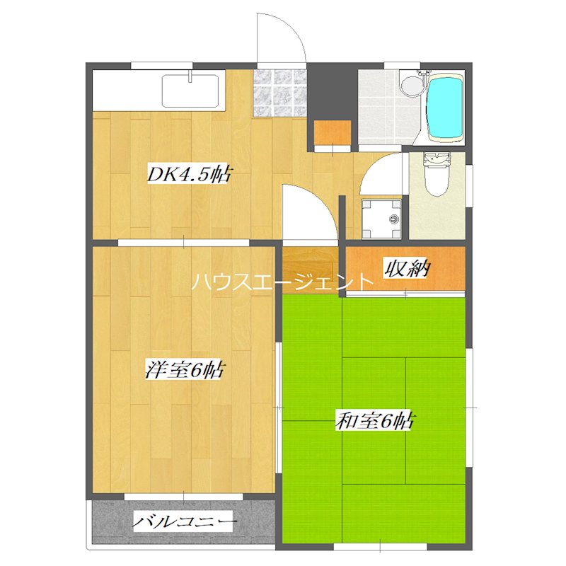 第３丸清ハイツ 201号室 間取り
