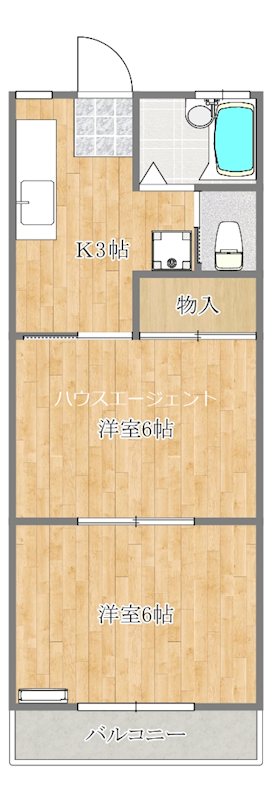 プルミエールマンション 402号室 間取り