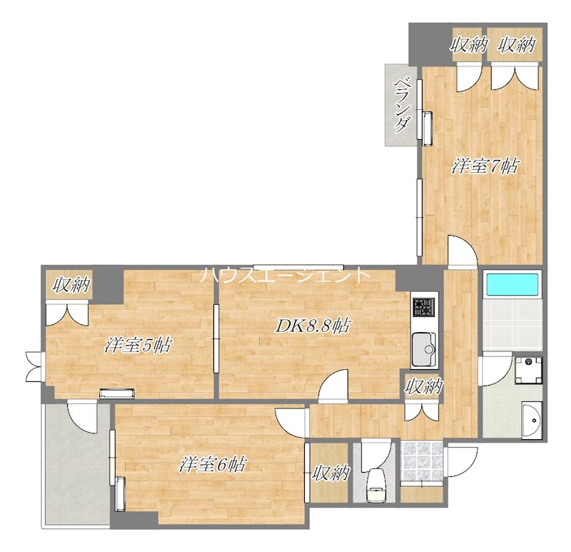 プレサ・M 603号室 間取り