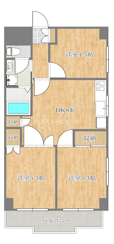 サンレガーロ葛西 603号室 間取り