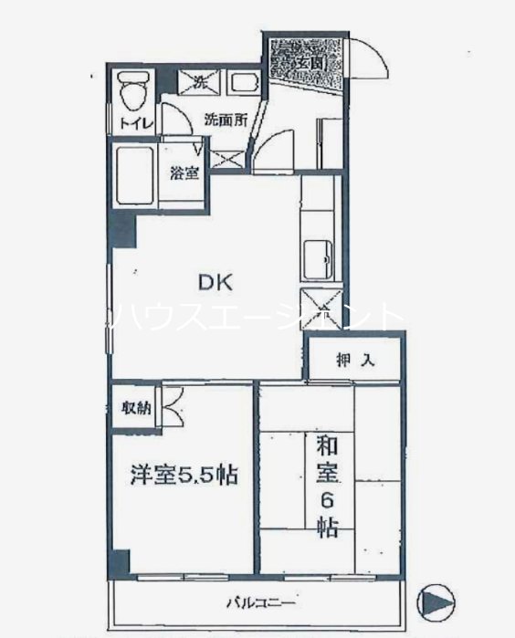 M&rsquo;sビクトリー 503号室 間取り