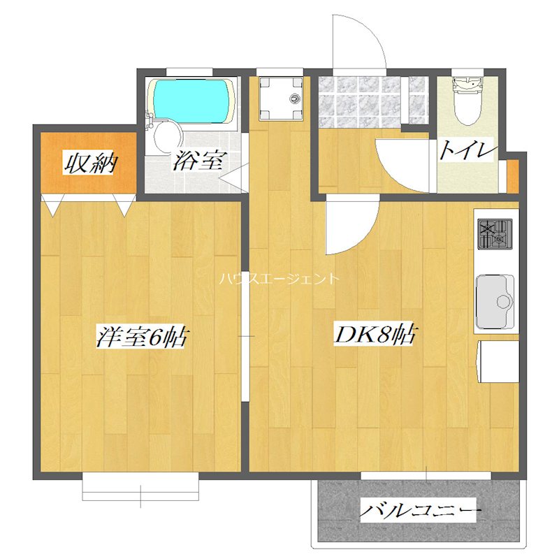 エスポワール２１ 201号室 間取り