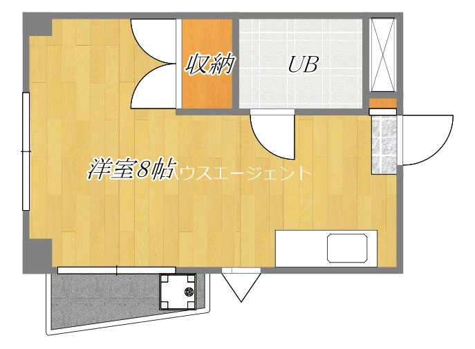 エルムーントビサン 401号室 間取り