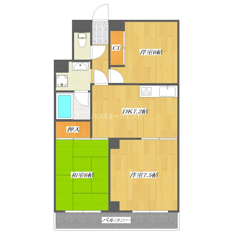 カーサ・デル・ソル 503号室 間取り