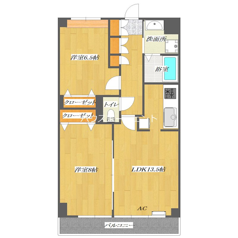 グロリア参番館 間取り図