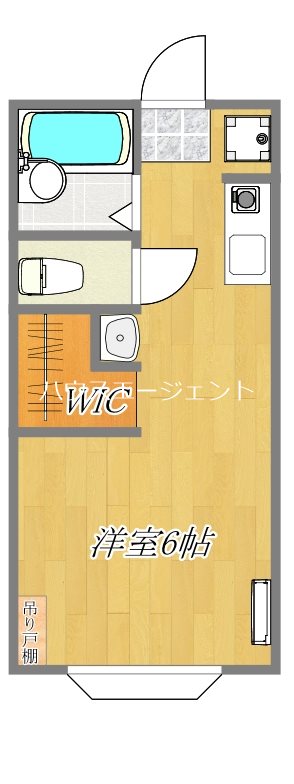 エステートタイム 206号室 間取り
