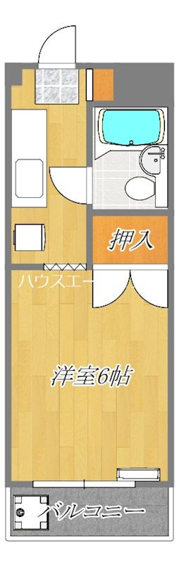 アップルハウス 303ｈ号室 間取り