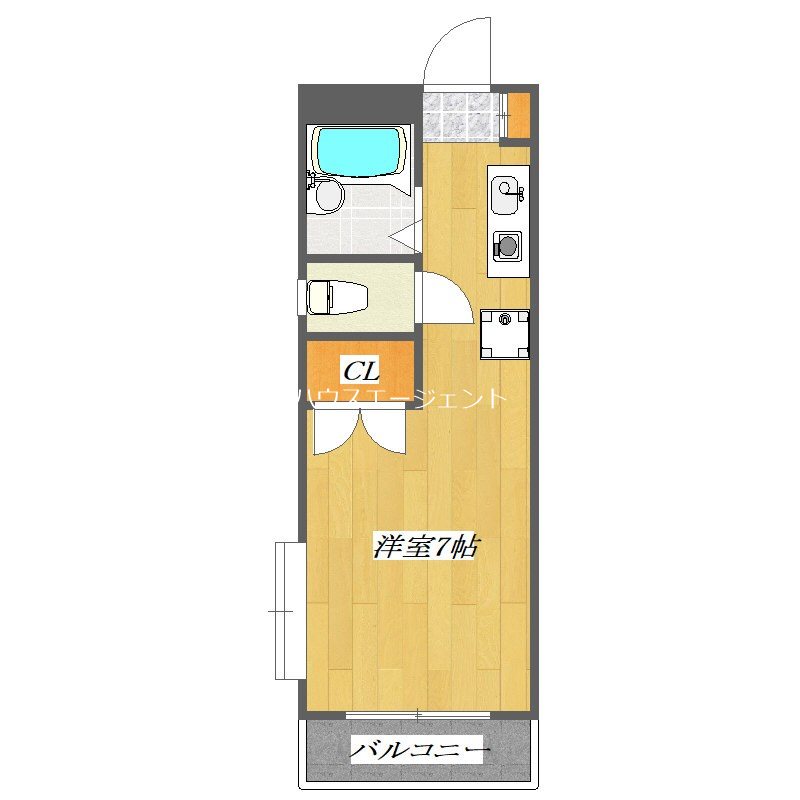 リブ・サンフラット 205ｈ号室 間取り