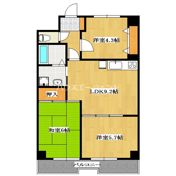 ヴィルメゾン葛西 804号室 間取り