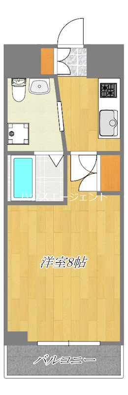 ＷＥＳＴ　ＶＩＮＥ　Ⅰ  204号室 間取り