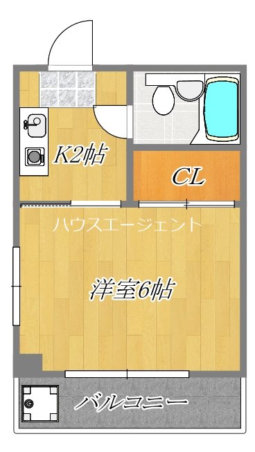 シャルマンモリタ 402号室 間取り