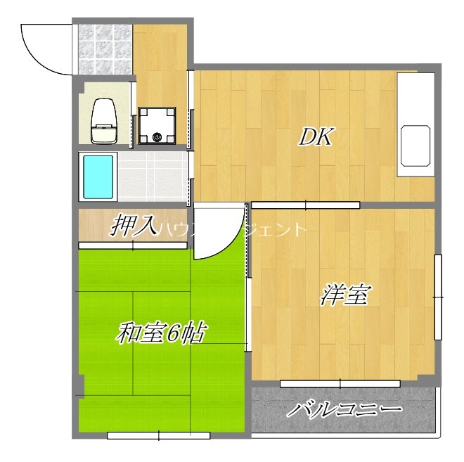 グリーンフラッツ青山 207号室 間取り