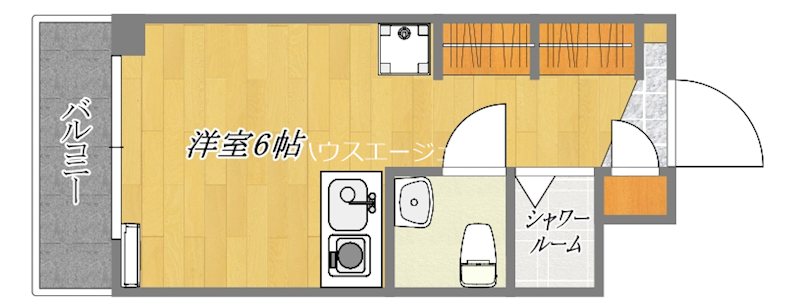 フローラ５ 535号室 間取り