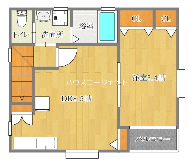 Petit maison Yamaya 201号室 間取り