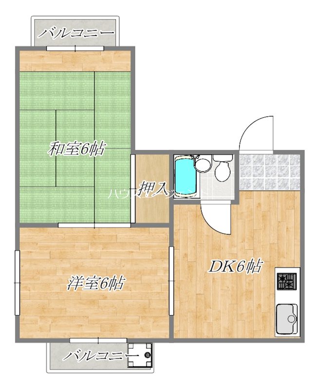 クレッシェンド・ユザワ 301号室 間取り