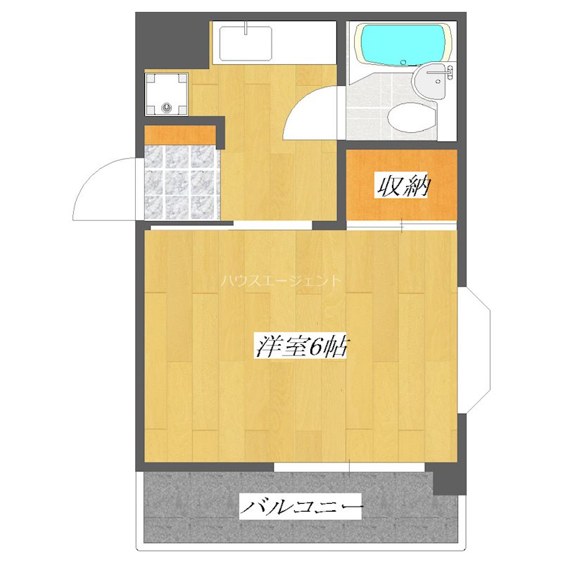 第10頼長ビル 703号室 間取り