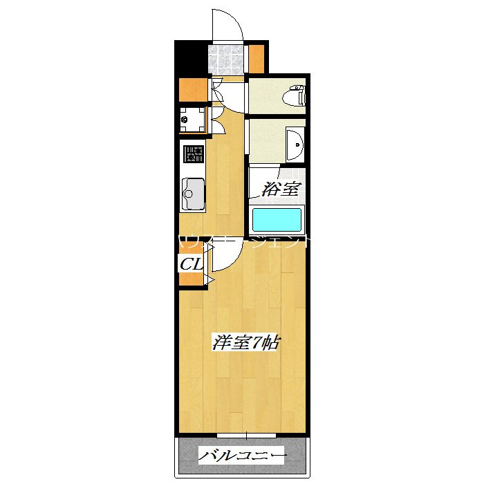 SKI西葛西 402号室 間取り