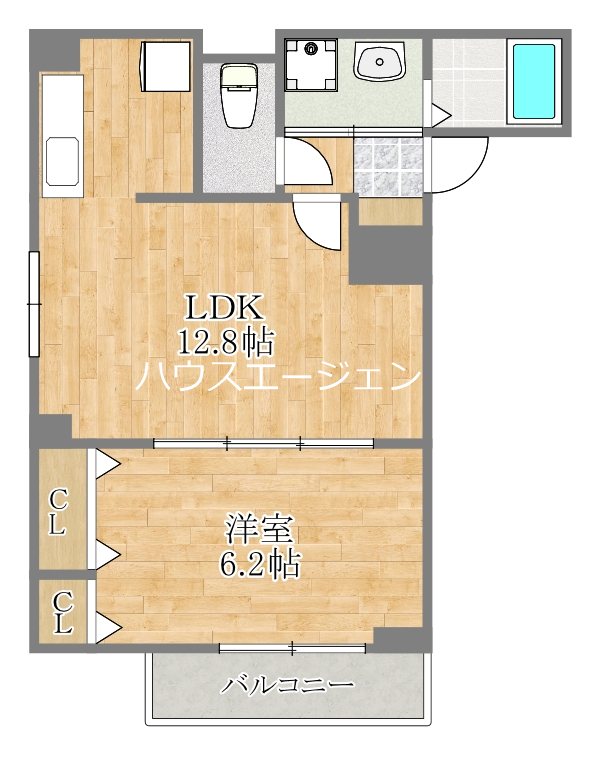 エルグ3 201号室 間取り
