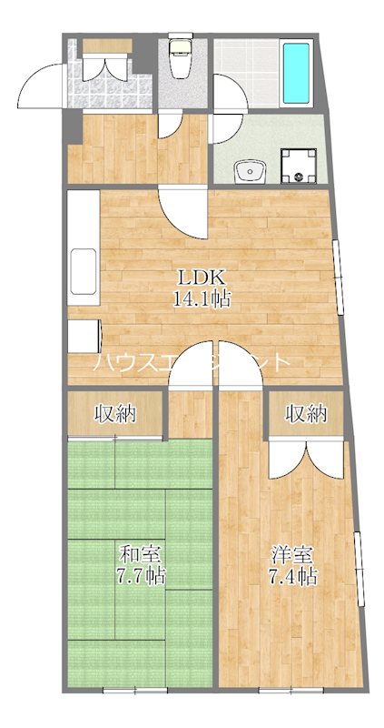 アパートメントけやき通り中葛西 703号室 間取り